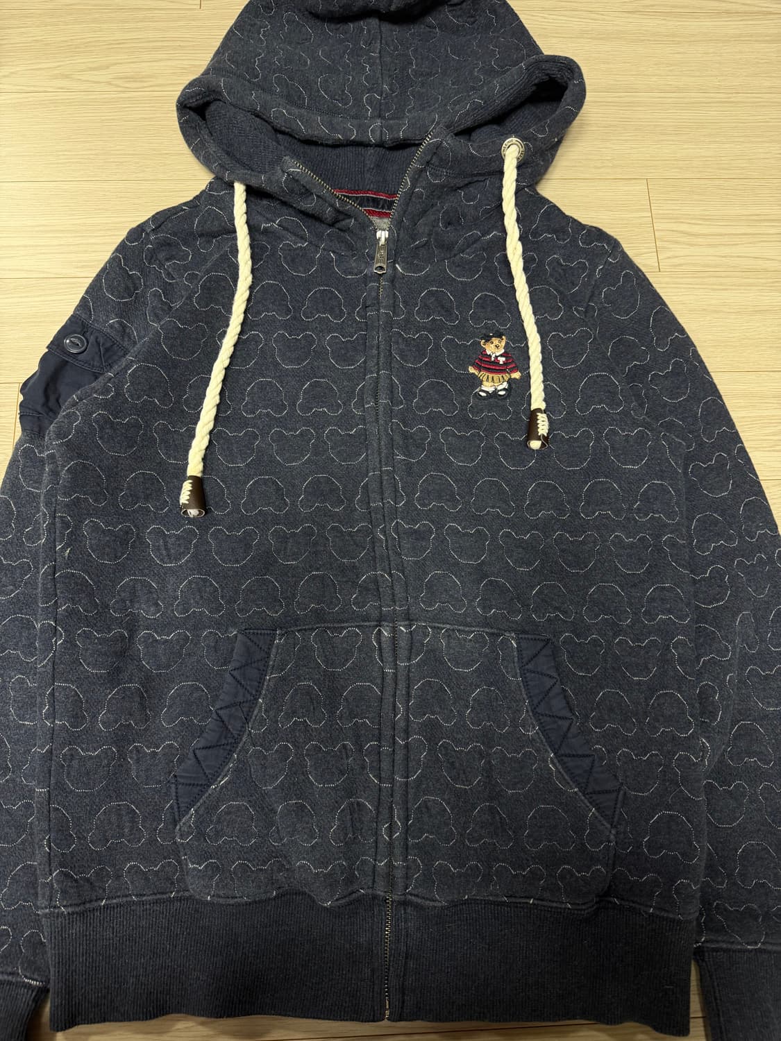 티니위니 네이비 후드집업 L 상품이미지2