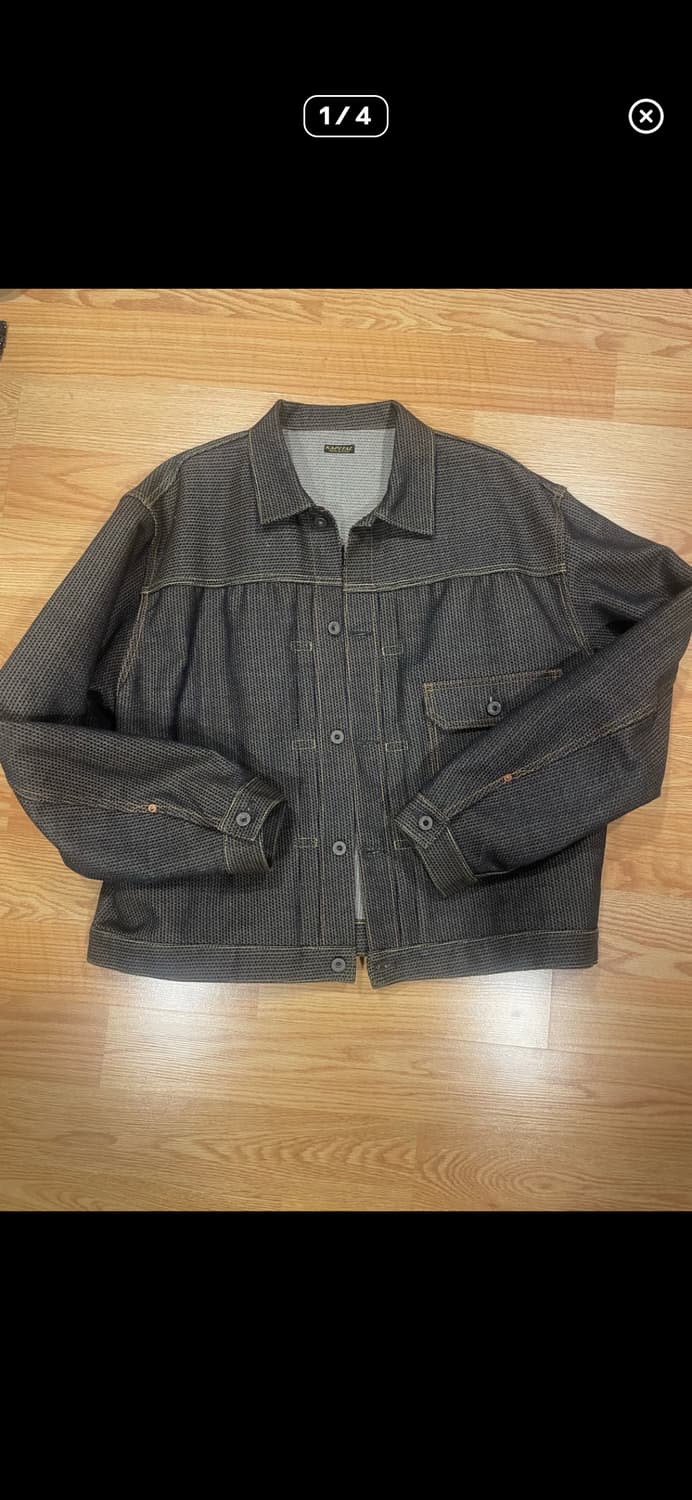 [7사이즈] 캐피탈 센츄리 데님 1세대 자켓 N7S 차콜 인디고 상품이미지1