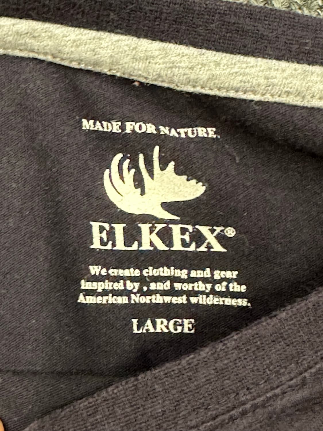 L)ELKEX 아메리칸 빈티지 자수 로고 롱슬리브 상품이미지4