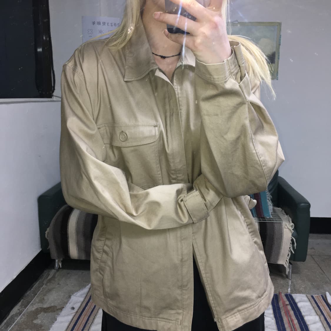 투티/0336 NOTA BENE JPN 빈티지 면 자켓 허리 조절 스트랩 상품이미지1