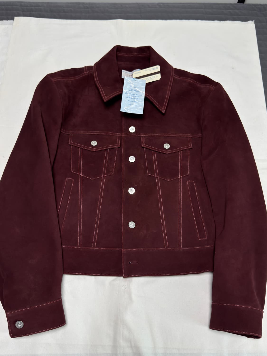 웨이비니스 / 스틸 크롭 스웨이드 트러커 자켓 / 1 상품이미지2