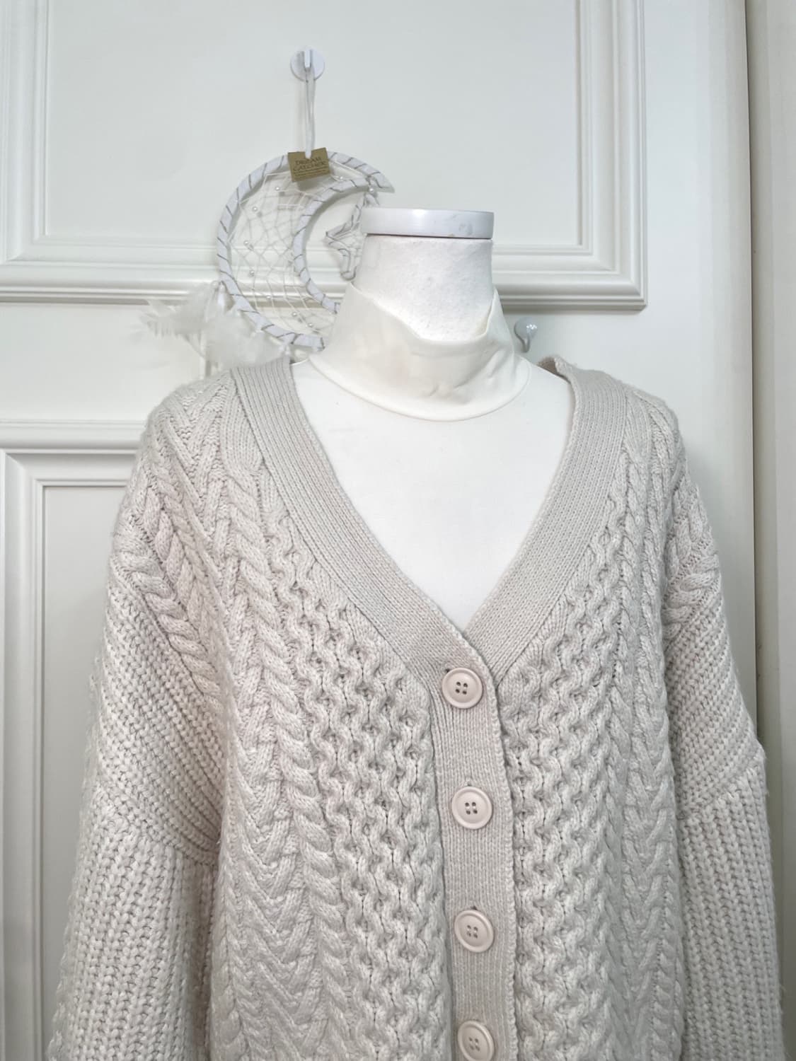 ivory twist basic cardigan(size-M) 상품이미지6