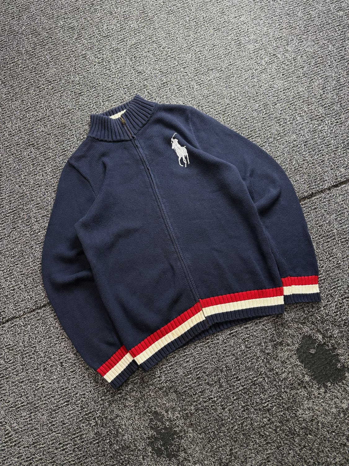 폴로 랄프로렌 빅포니 램스울 풀집업 니트 3223 상품이미지1