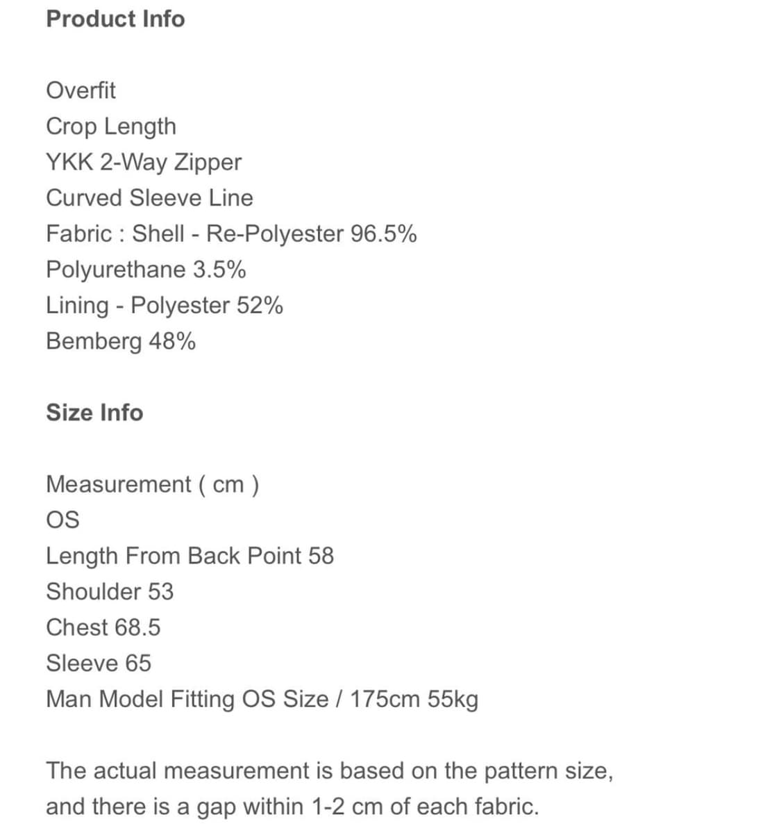 YIYAE 패디드 봄버 블랙 상품이미지4