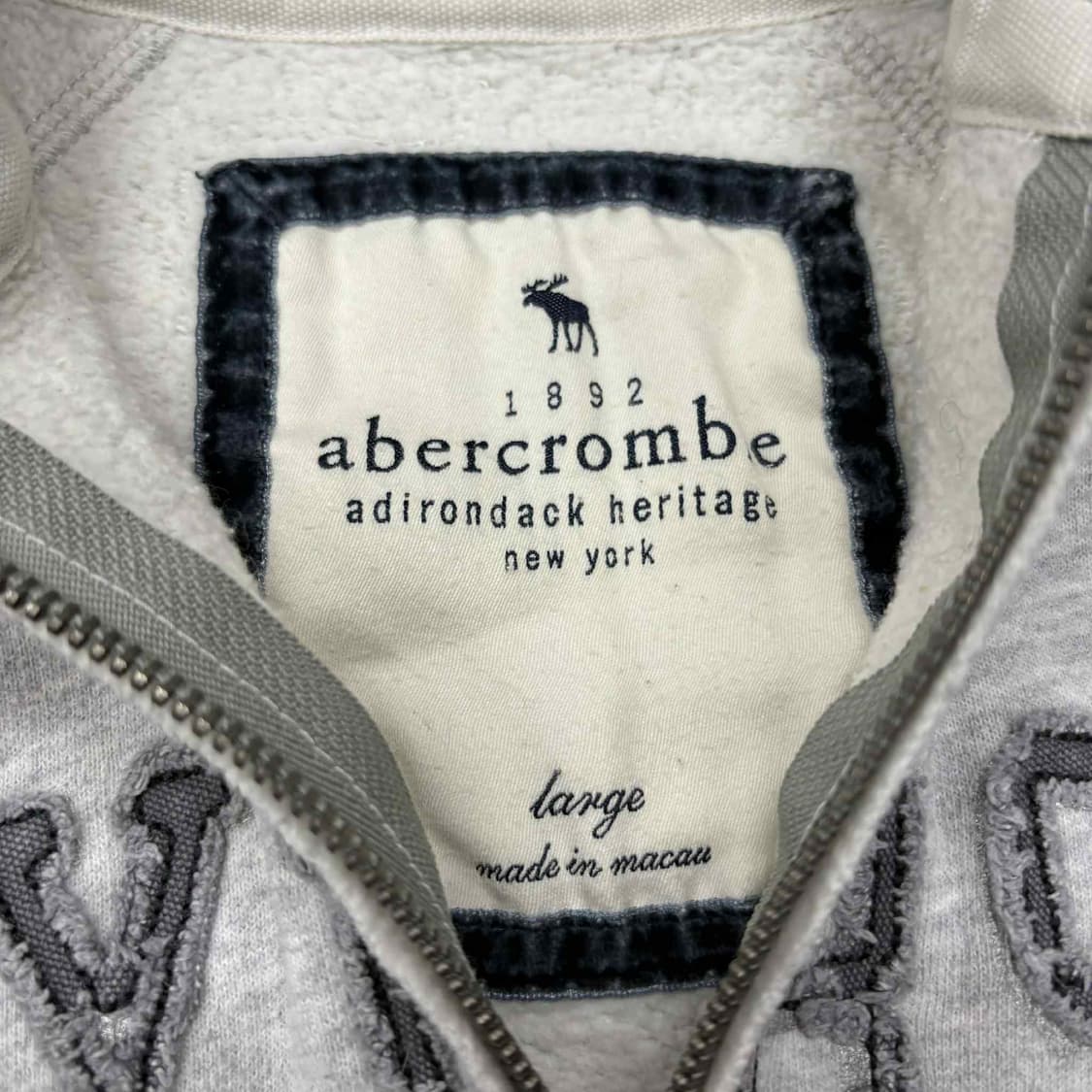 아베크롬비 y2k 여리핏 그레이 걸즈 후드집업 희귀져지(L) 상품이미지4