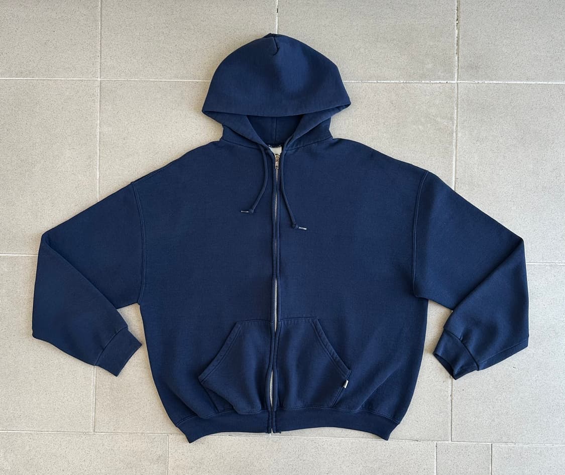 00s 빈티지 러셀 후드집업 네이비 XL 상품이미지1