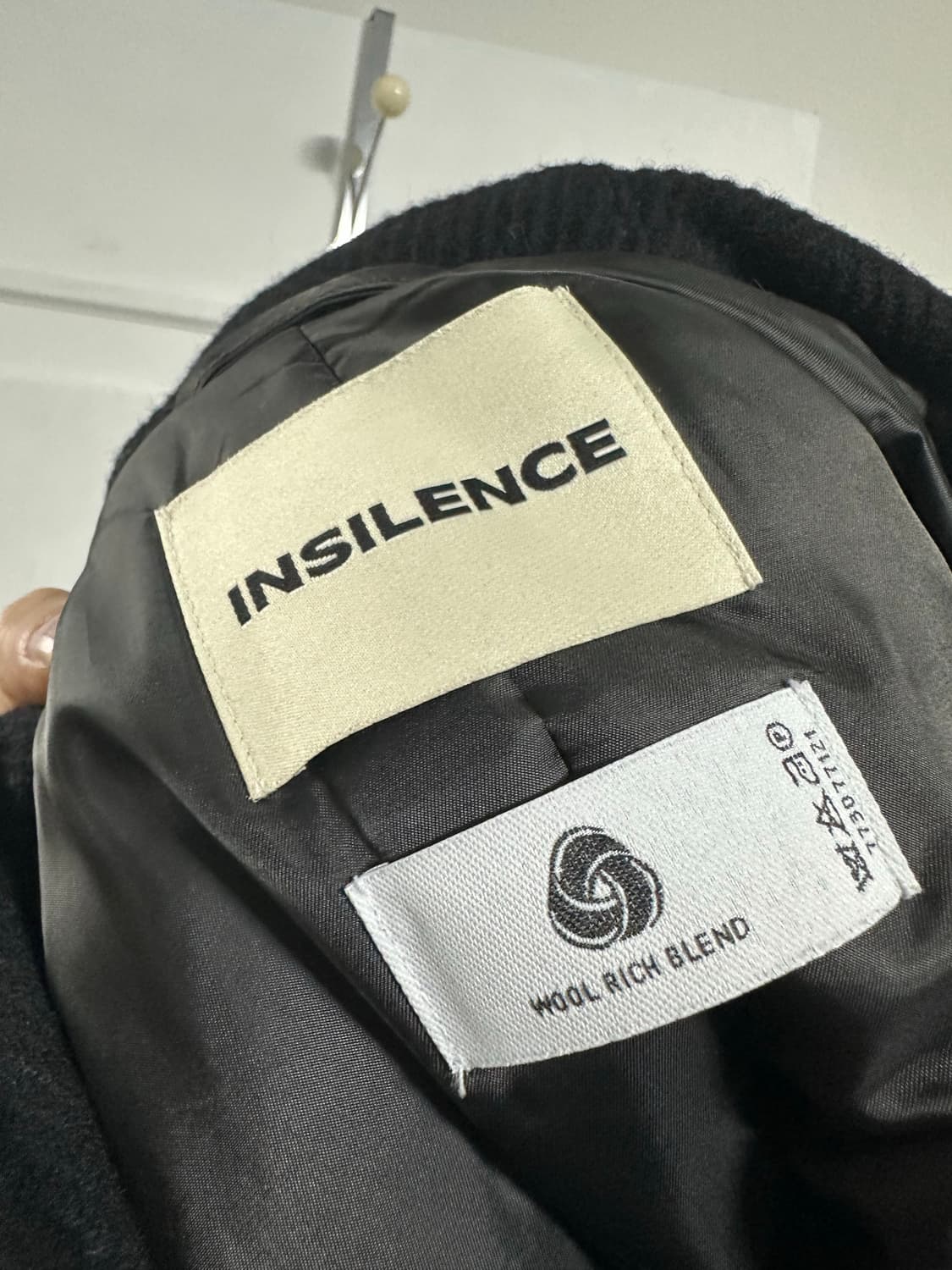 인사일런스 헤링본 크롭 더플코트 상품이미지3