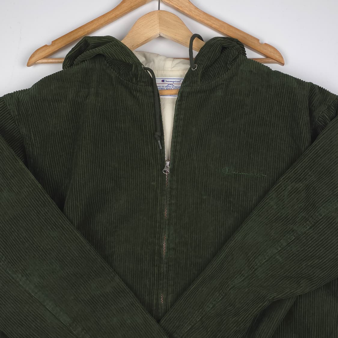 챔피온 코듀로이 후드자켓 그린 (XL) 상품이미지3