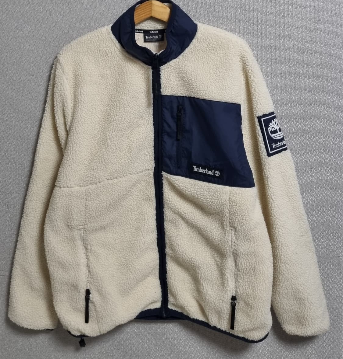 L ) 팀버랜드 아이보리 후리스 플리스 집업 상품이미지1