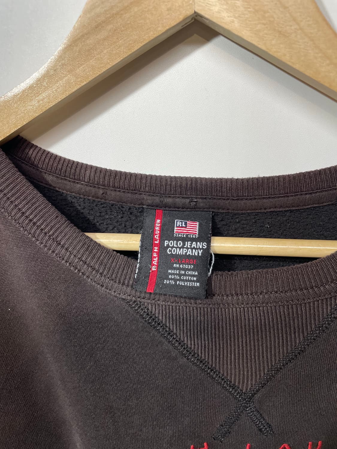 폴로진스 브라운 맨투맨 티셔츠 상품이미지8