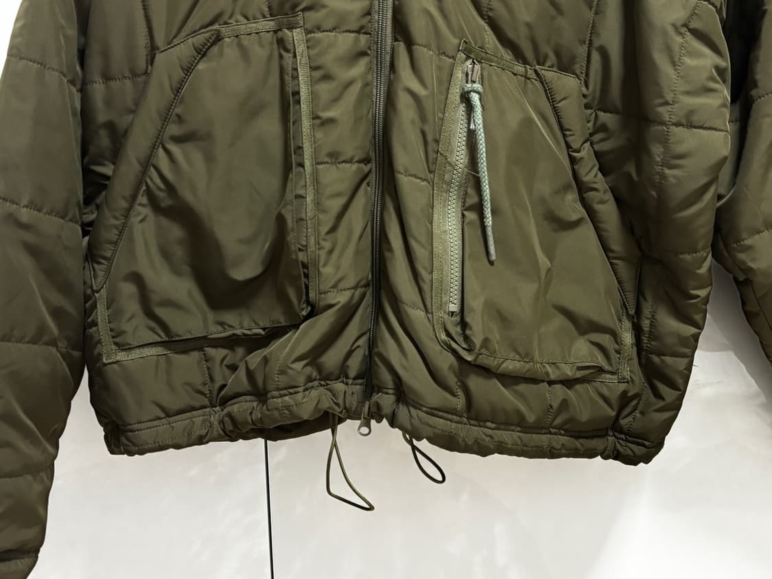 드니벨 2way 하이네크 숏패딩 - 카키, L 상품이미지5