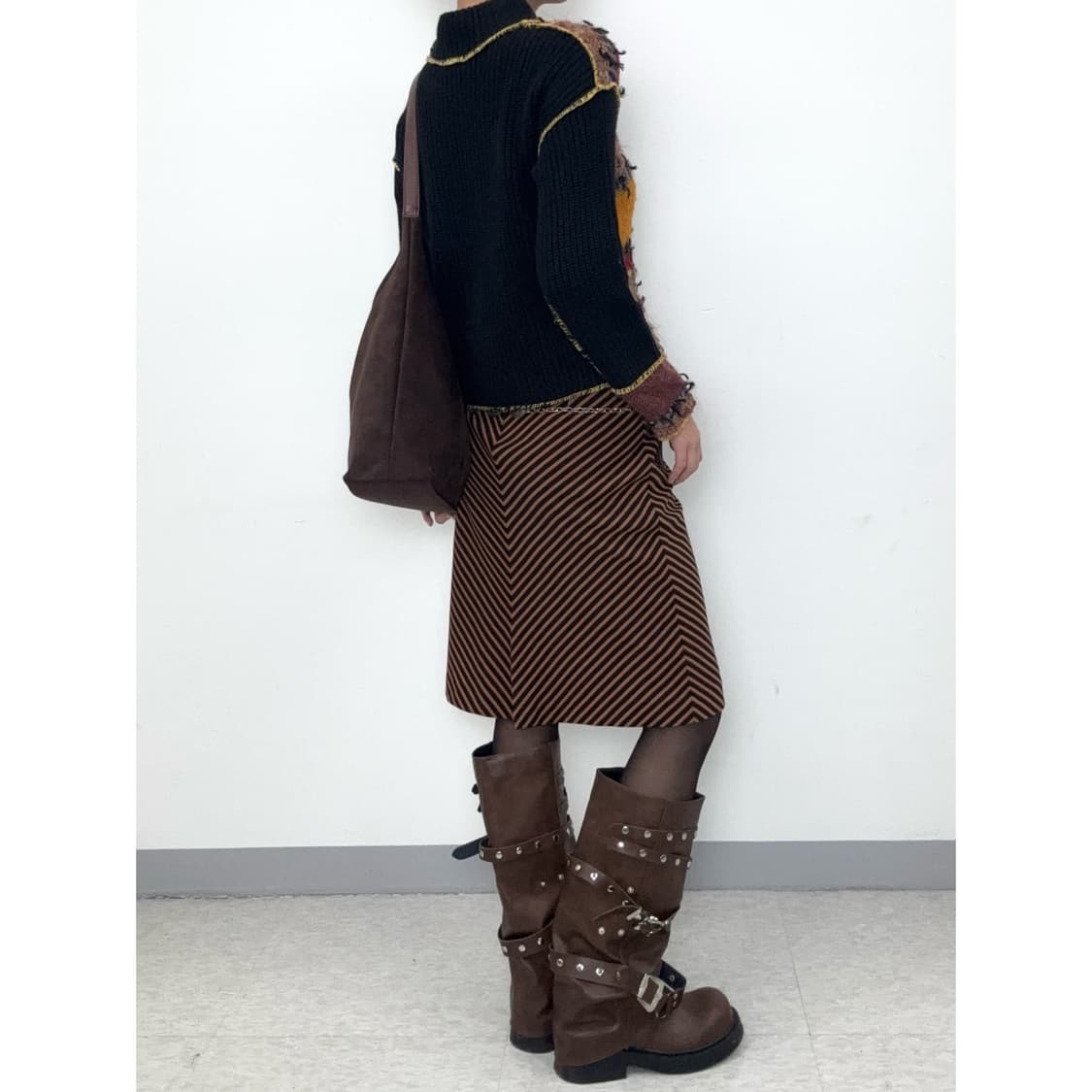 빈티지 그런지 울 니트 상품이미지3