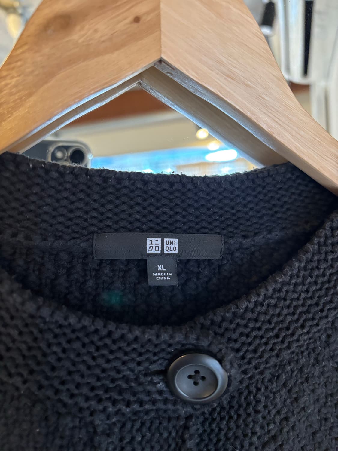 유니클로 블랙 니트 가디건 상품이미지3