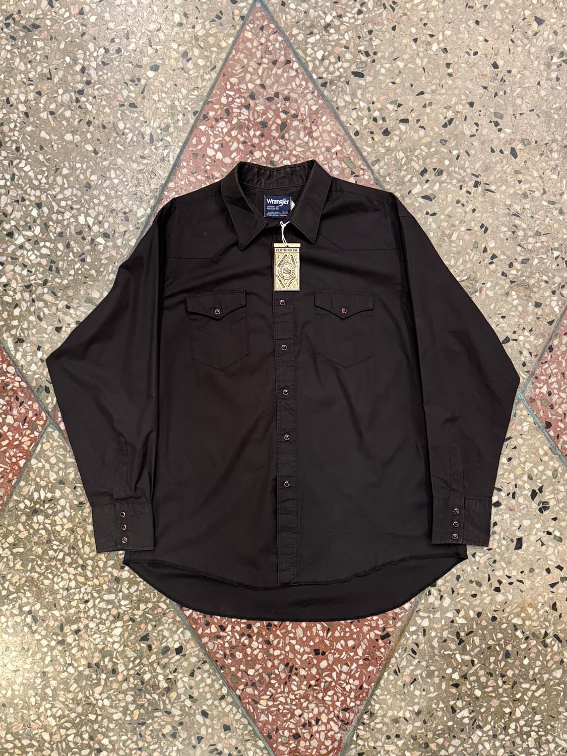 랭글러 웨스턴셔츠 블랙 (18) 상품이미지1
