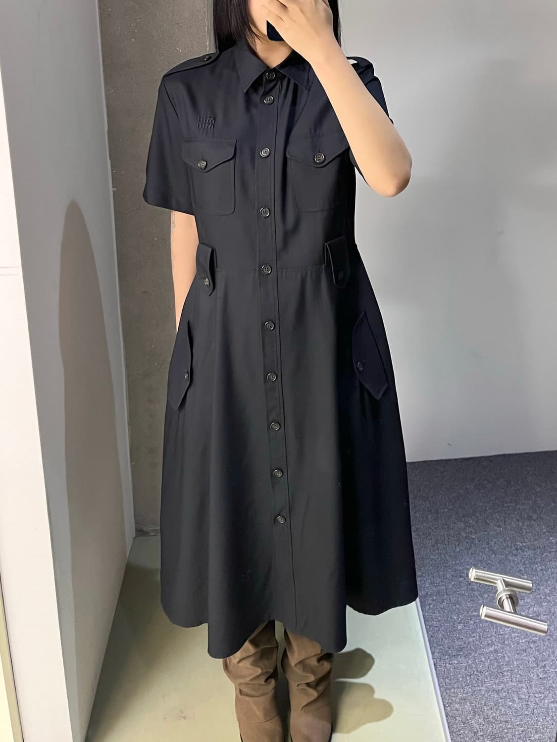 미우미우 24s/s 개버딘 미니 드레스 상품이미지2