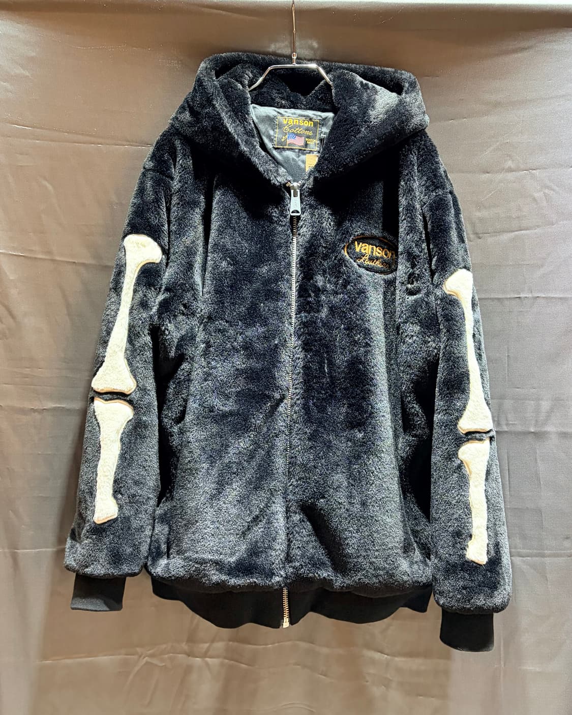 XL VANSON 밴슨 스컬 퍼 후드 자켓 상품이미지3
