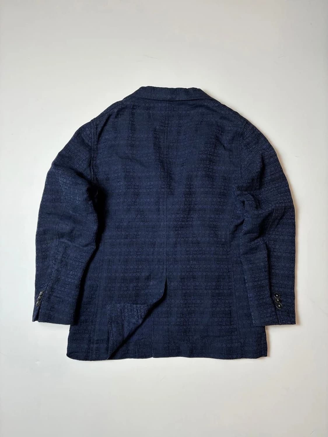 The GIGI 더 지지 린넨 코튼 체크 싱글 2B 블레이저 PN8271 상품이미지4