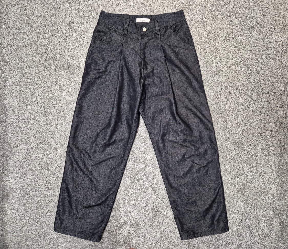 제로 XEROBNR 남성 원턱 와이드핏 데님 팬츠 L 상품이미지1