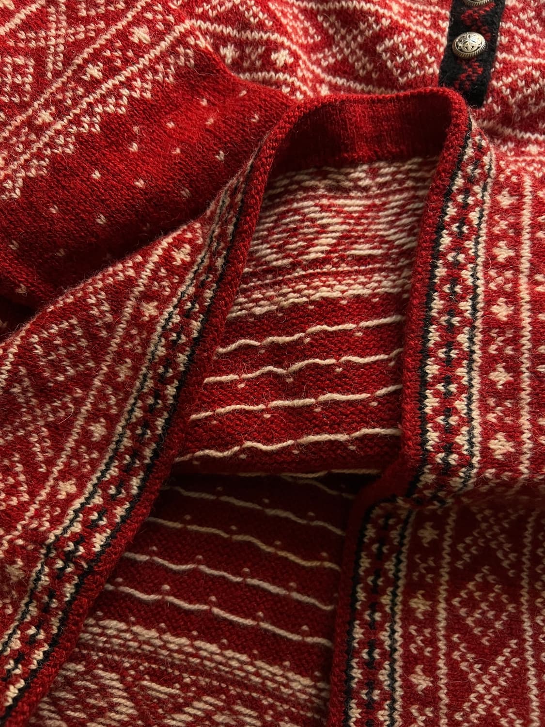 [L]90's 엘엘빈 Made in USA 노르딕 울 니트 상품이미지5