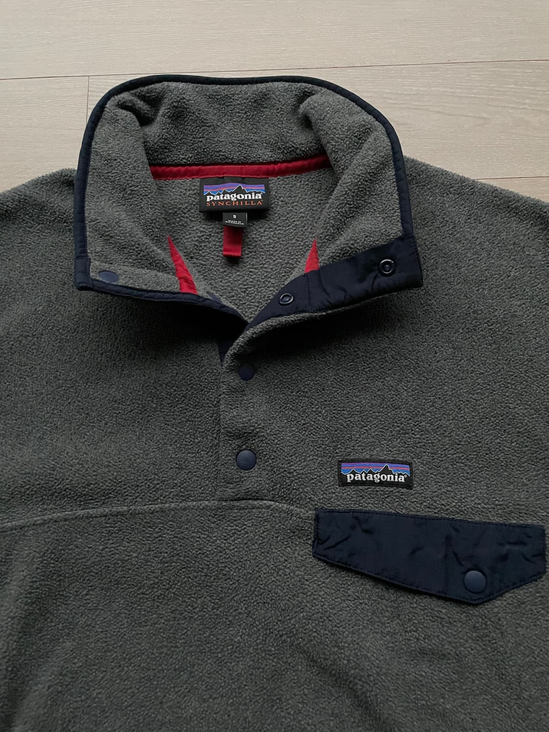 파타고니아 신칠라 니켈 네이비 그레이 플리스 patagonia 상품이미지4