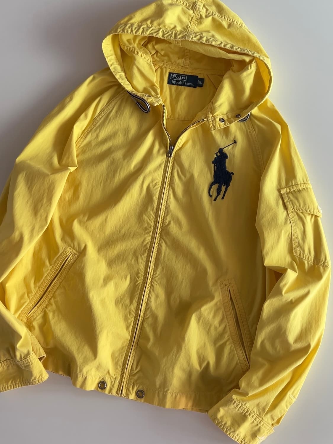 폴로 랄프로렌 옐로우 빅포니 후드 자켓 L 상품이미지2