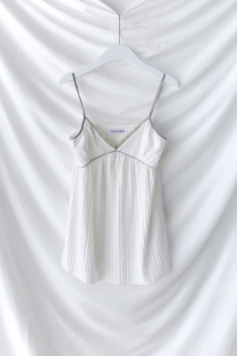 lace pleats sleeveless 상품이미지1
