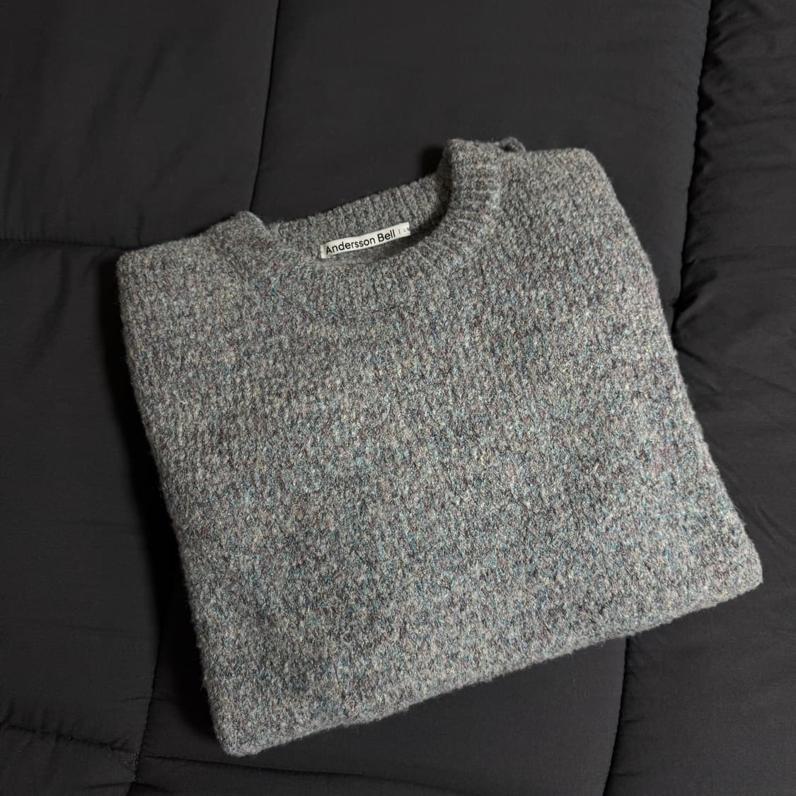 L) 앤더슨벨 데미지 크루넥 스웨터(니트) 상품이미지1