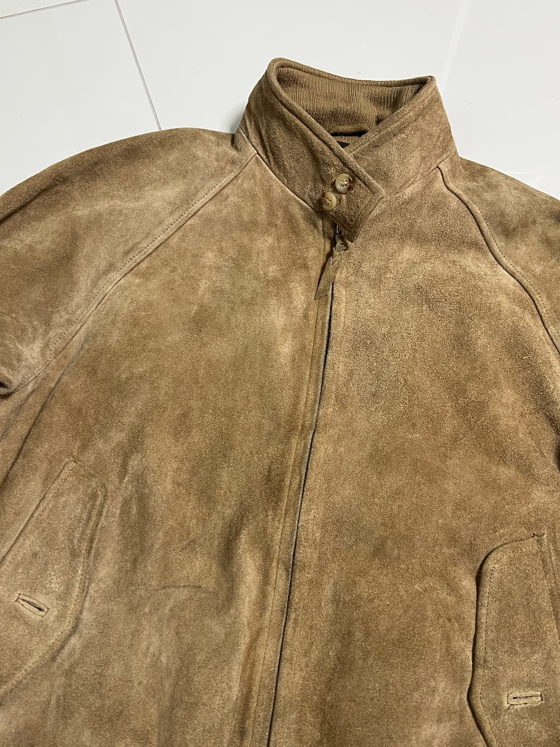 90s 폴로 랄프로렌 스웨이드 해링턴 자켓 L 바라쿠타 G9 상품이미지2