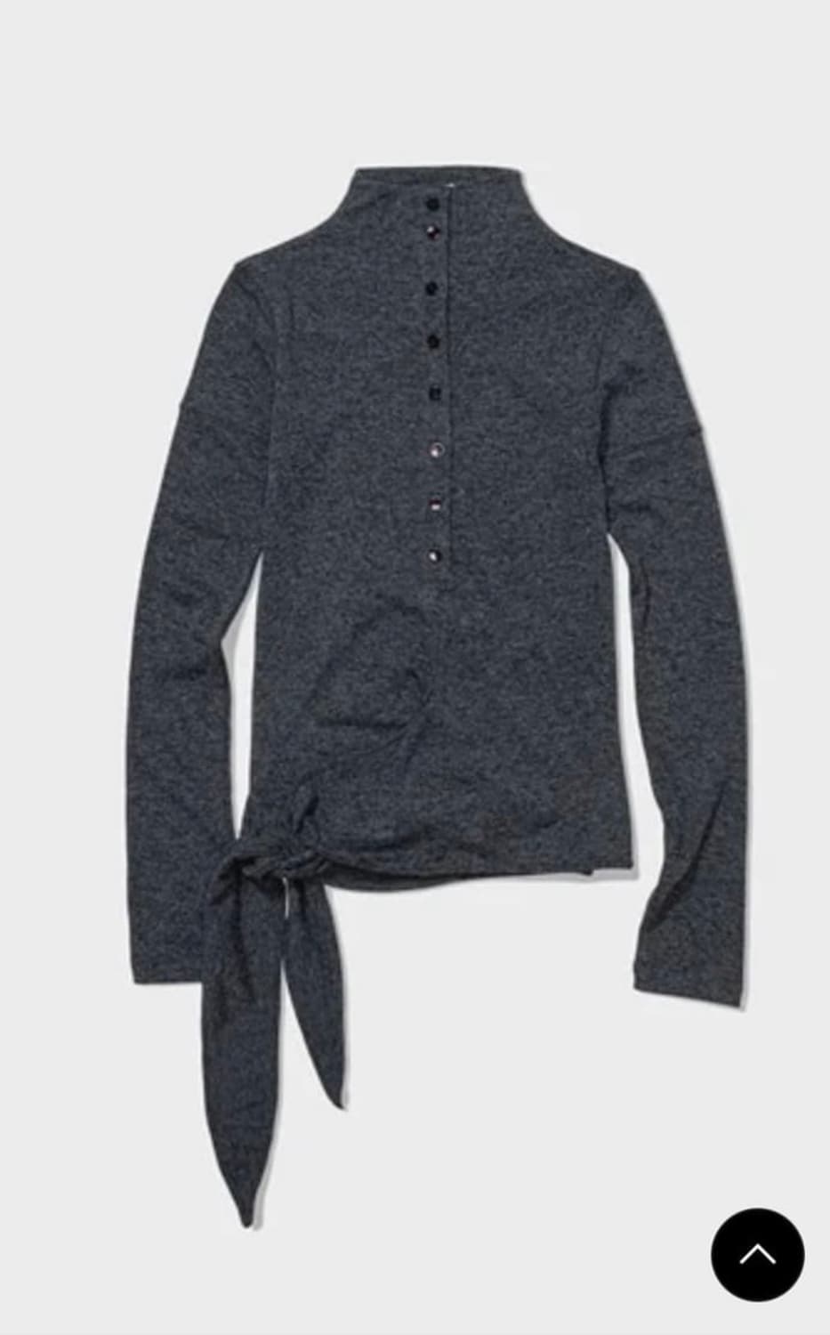 로우클래식 버튼업 랩 티셔츠 멜란지 그레이 s 상품이미지2