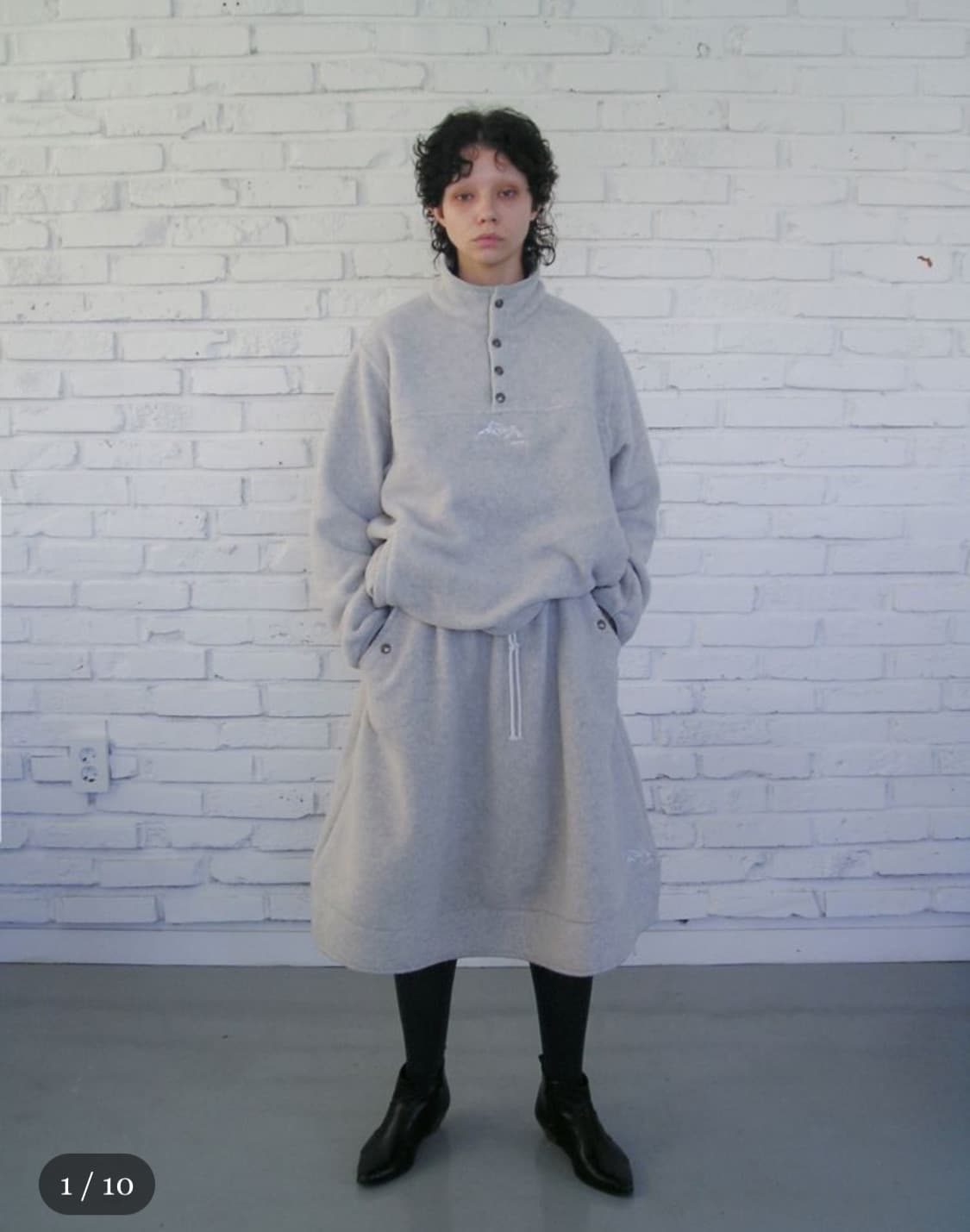 에옹쓰 마운틴 플리스 세트 오트밀 상품이미지1