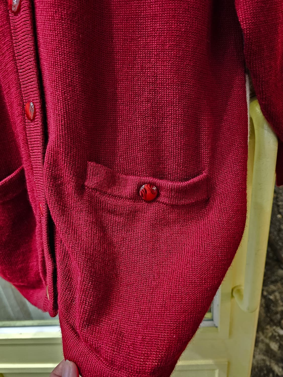 Lisblanc 자수 울 가디건 상품이미지4