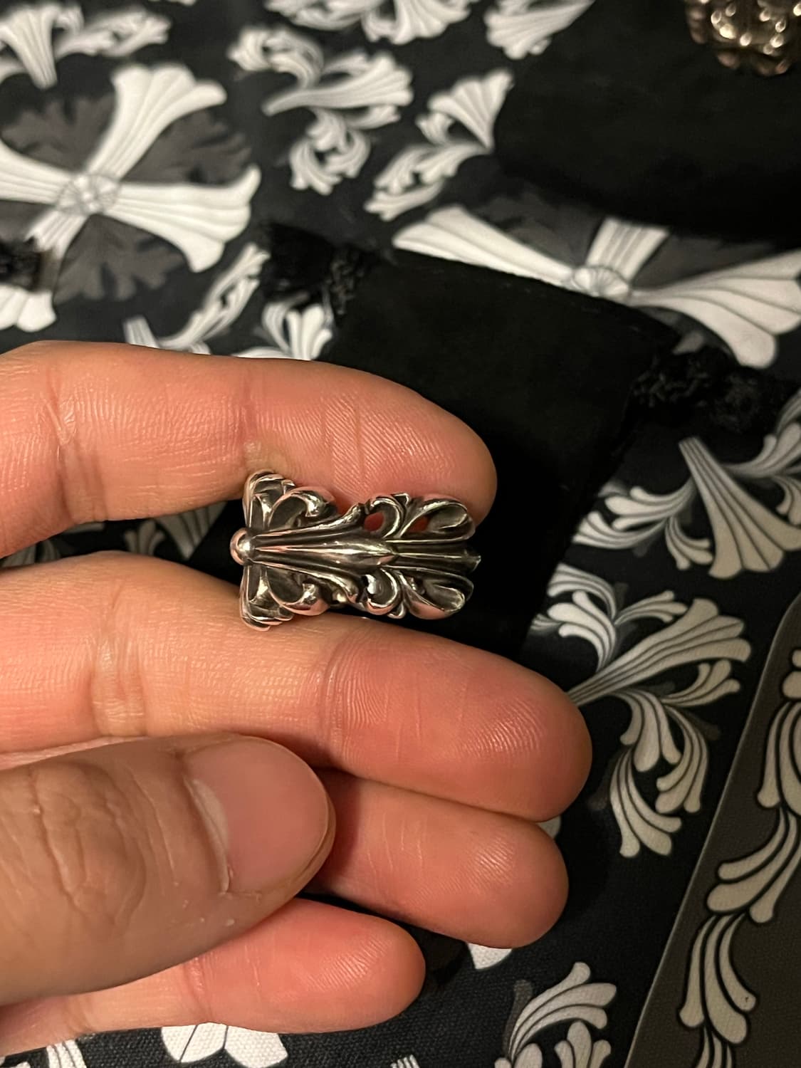 US8) 크롬하츠 더블 플로랄링 상품이미지3