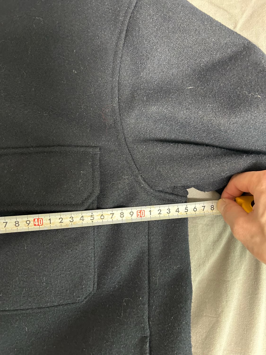 [M] 유니클로 네이비 모직 자켓 일본판 상품이미지7