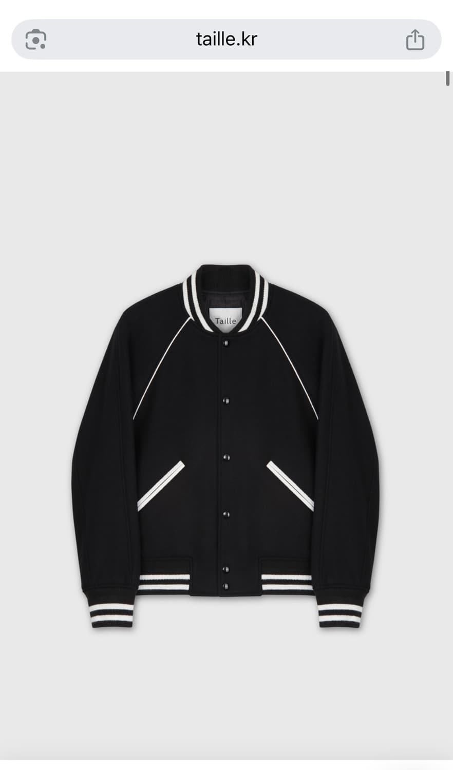 타일레 스태디움 재킷 블랙 2 사이즈 상품이미지3