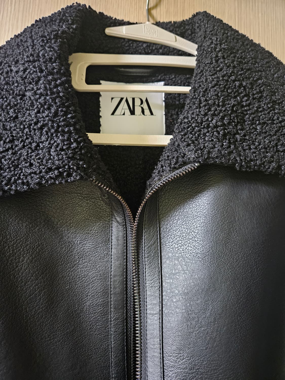 자라 블랙컬러 털가죽자켓 100사이즈 (안감 기모) 상품이미지7