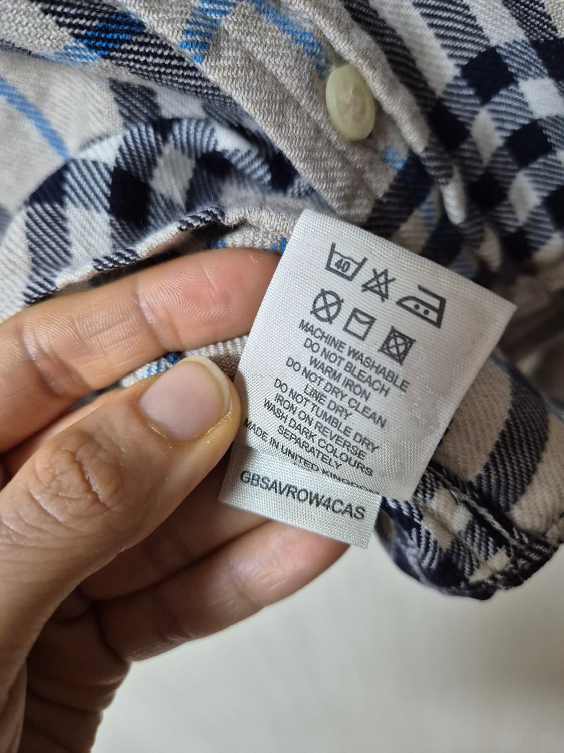 (정품) 버버리 체크 남방 셔츠 코튼 남방 M 상품이미지9