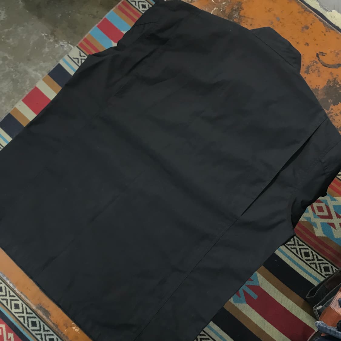  밀리터리 빈티지 블랙 립스탑 투웨이 집업 자켓 남성 110 115  상품이미지8