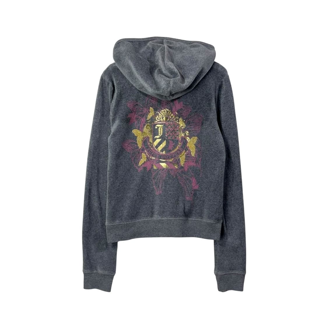 [Juicy Couture] 쥬시꾸뛰르 Y2K 벨벳 크레스트 로고 후드집 상품이미지1