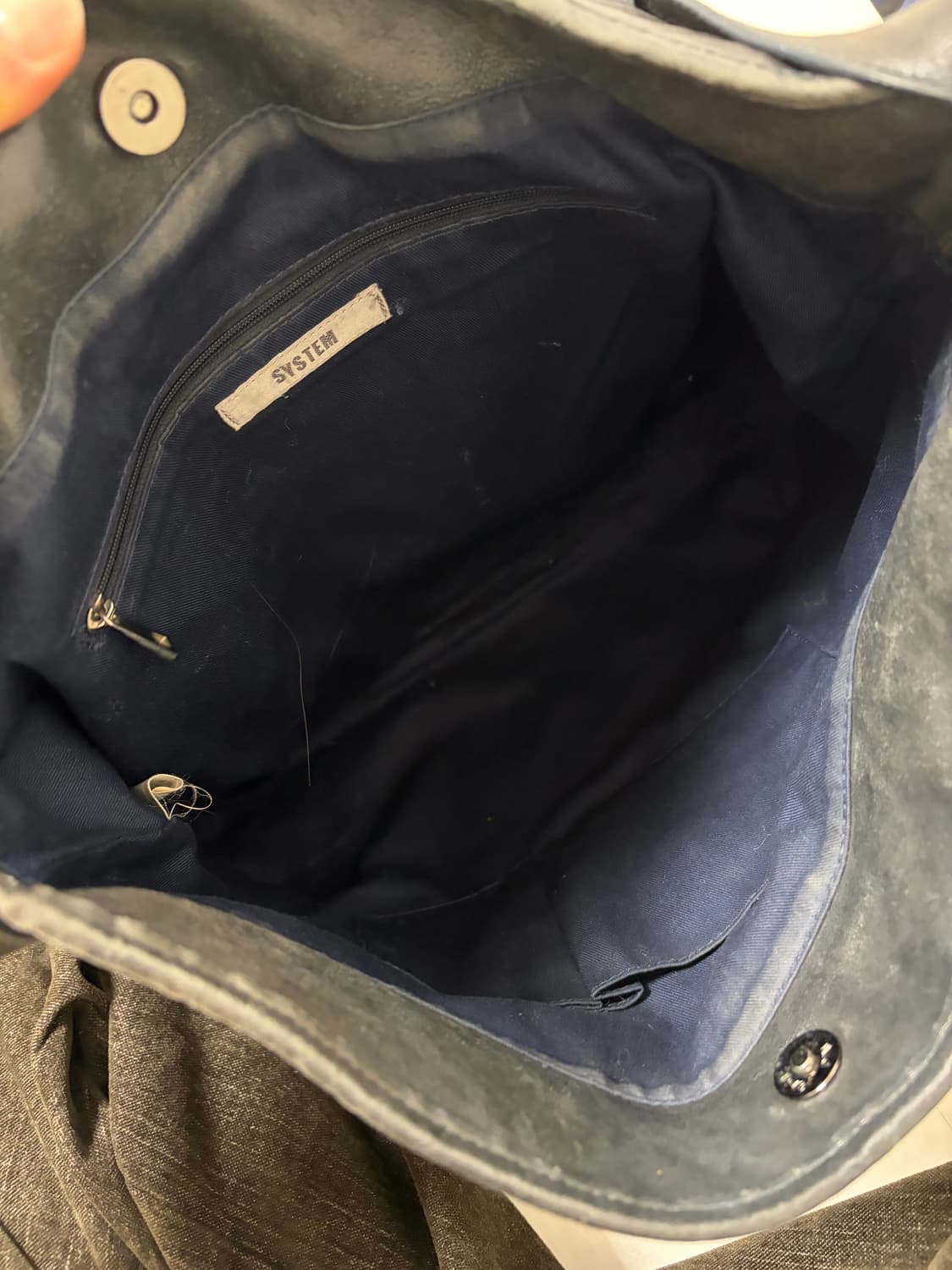 시스템 소가죽 숄더백  상품이미지5