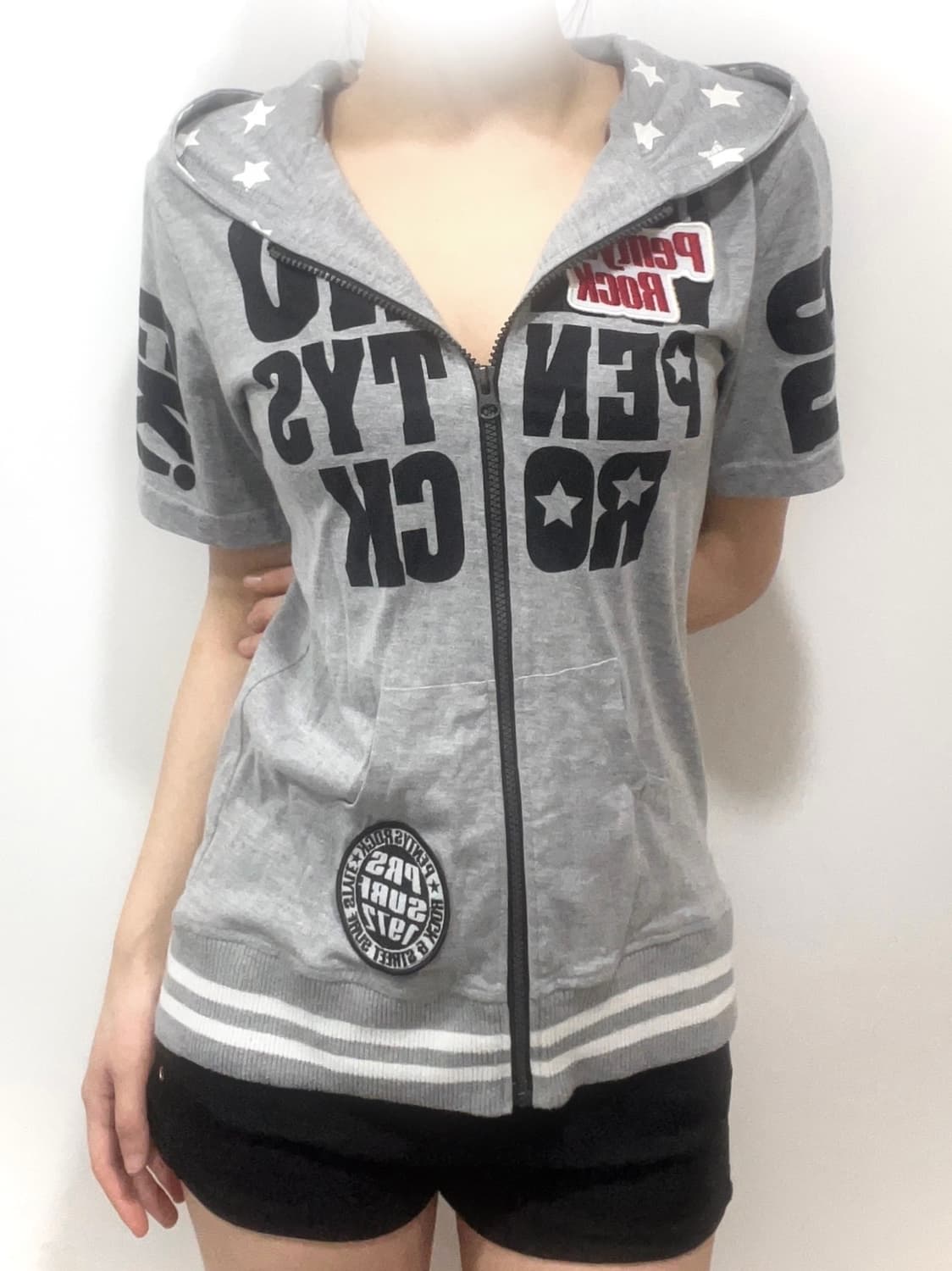 kitsch star hood zip-up 상품이미지1