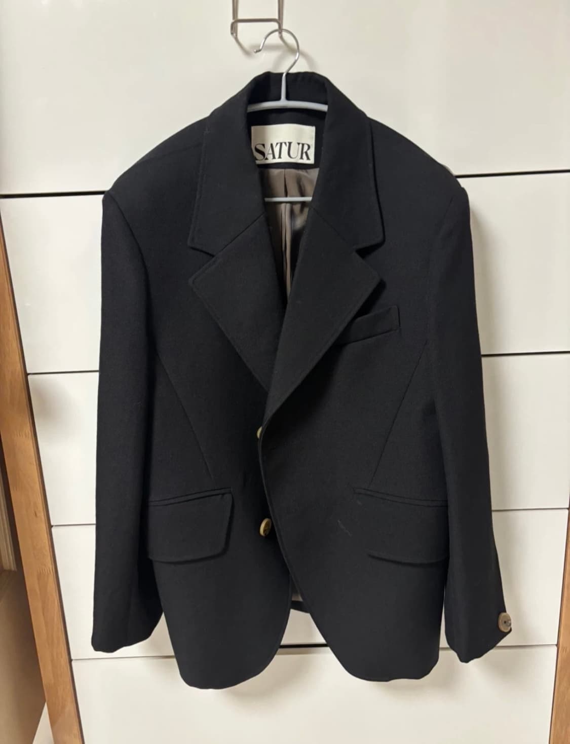 세터 르망 브리스톨 울 자켓 블랙 L 상품이미지3