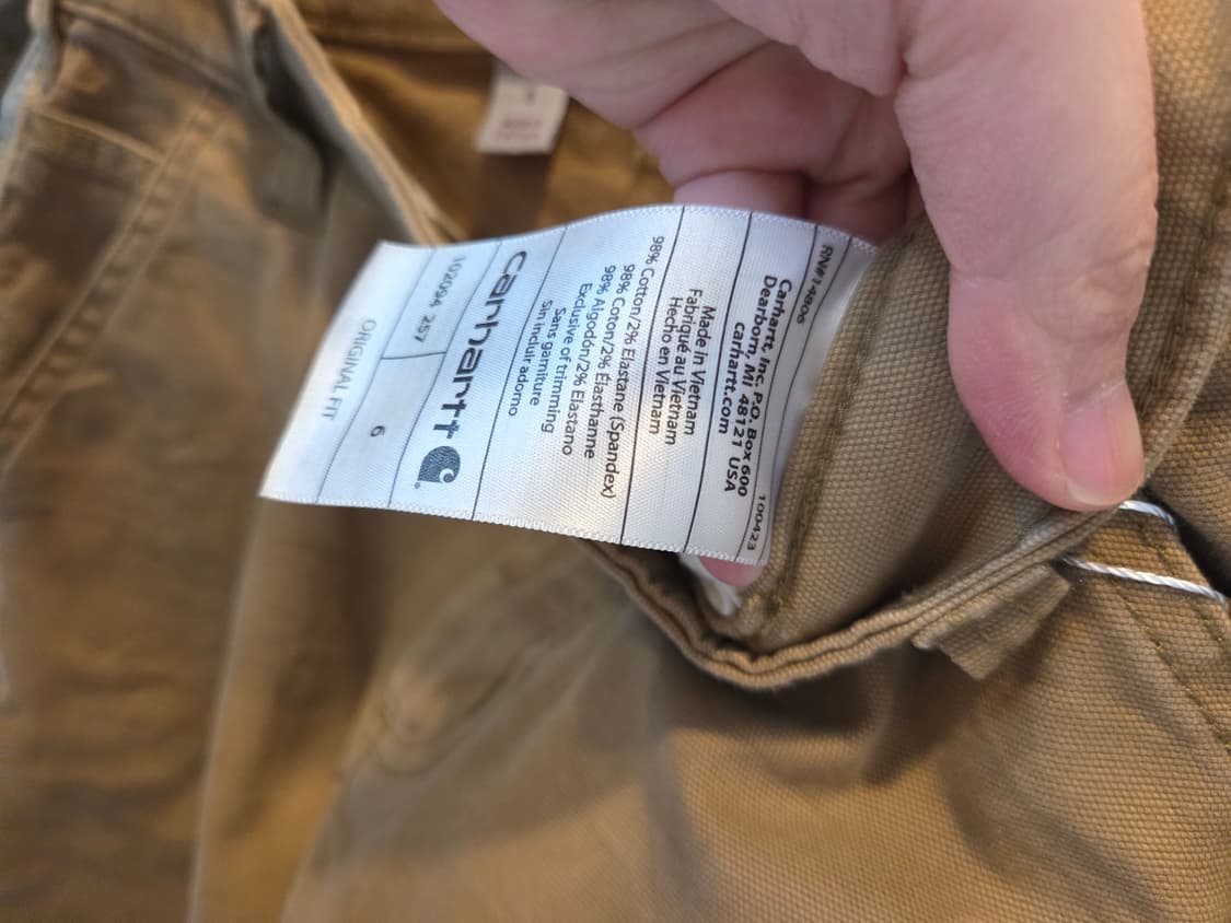 [여성/27-28] 칼하트 원본 핏 캔버스 워크 쇼츠 (신품급 컨디션) 상품이미지4