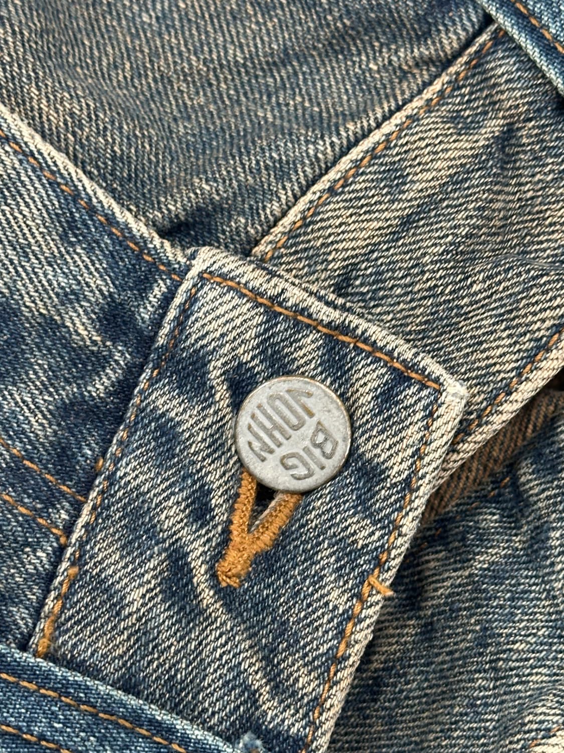 BIG JOHN 와이드 빈티지 워싱 데님 팬츠 청바지 일본 빈티지 상품이미지8