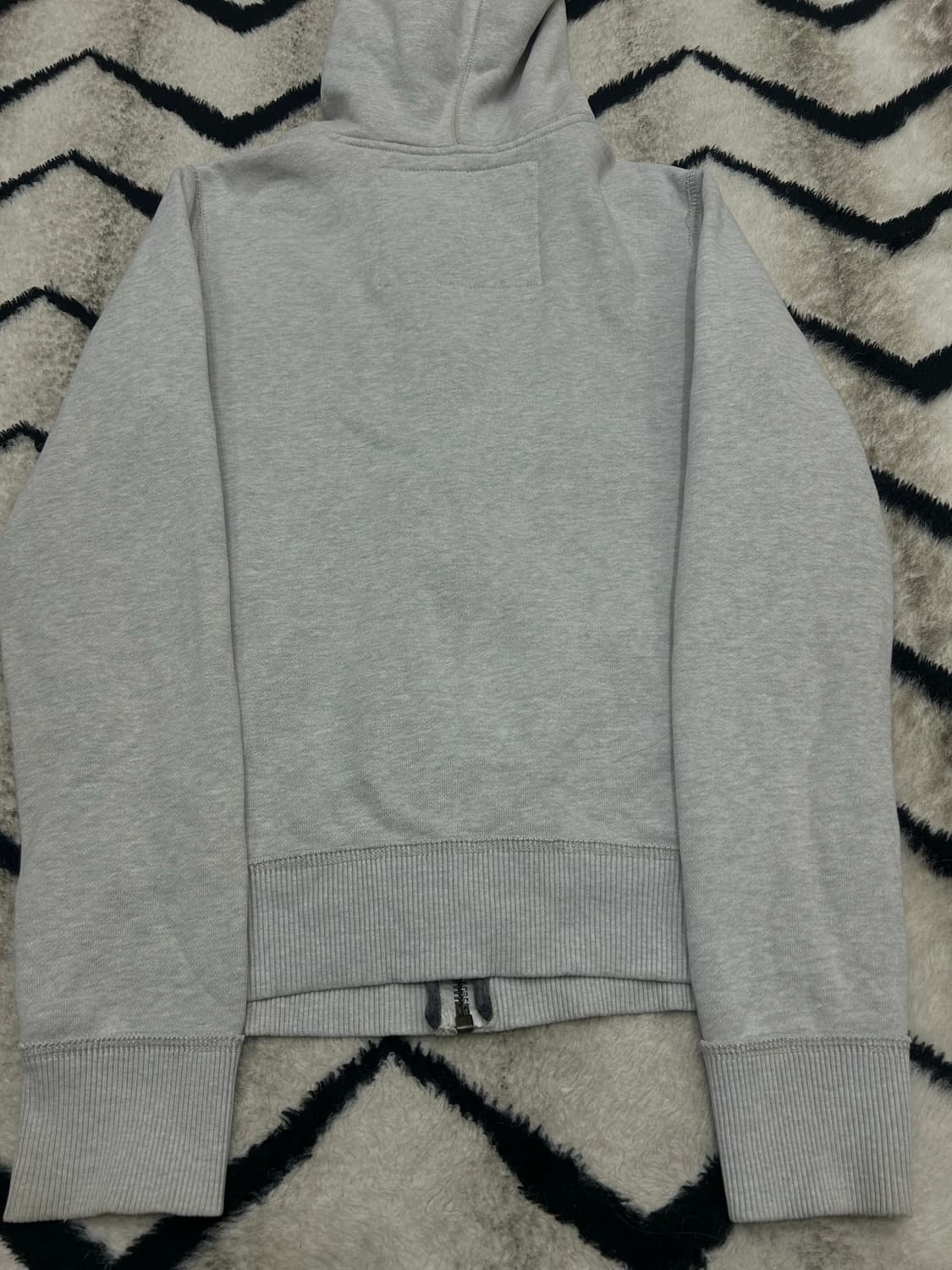 [M]아베크롬비 스펠아웃 후드집업/옅은그레이/기모 상품이미지4