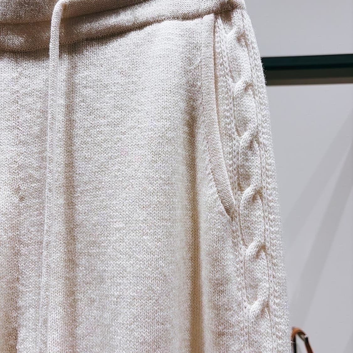 (정품/새상품) 폼 더 스토어 여성 아이보이 울 케이블 니트 팬츠 상품이미지2