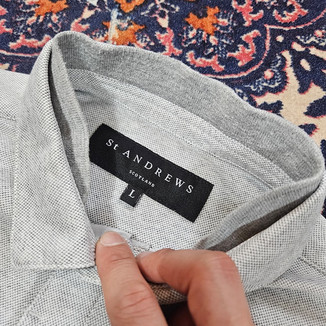 (국내매장) 세인트 앤드류스 레터링 카라티셔츠 상품이미지4