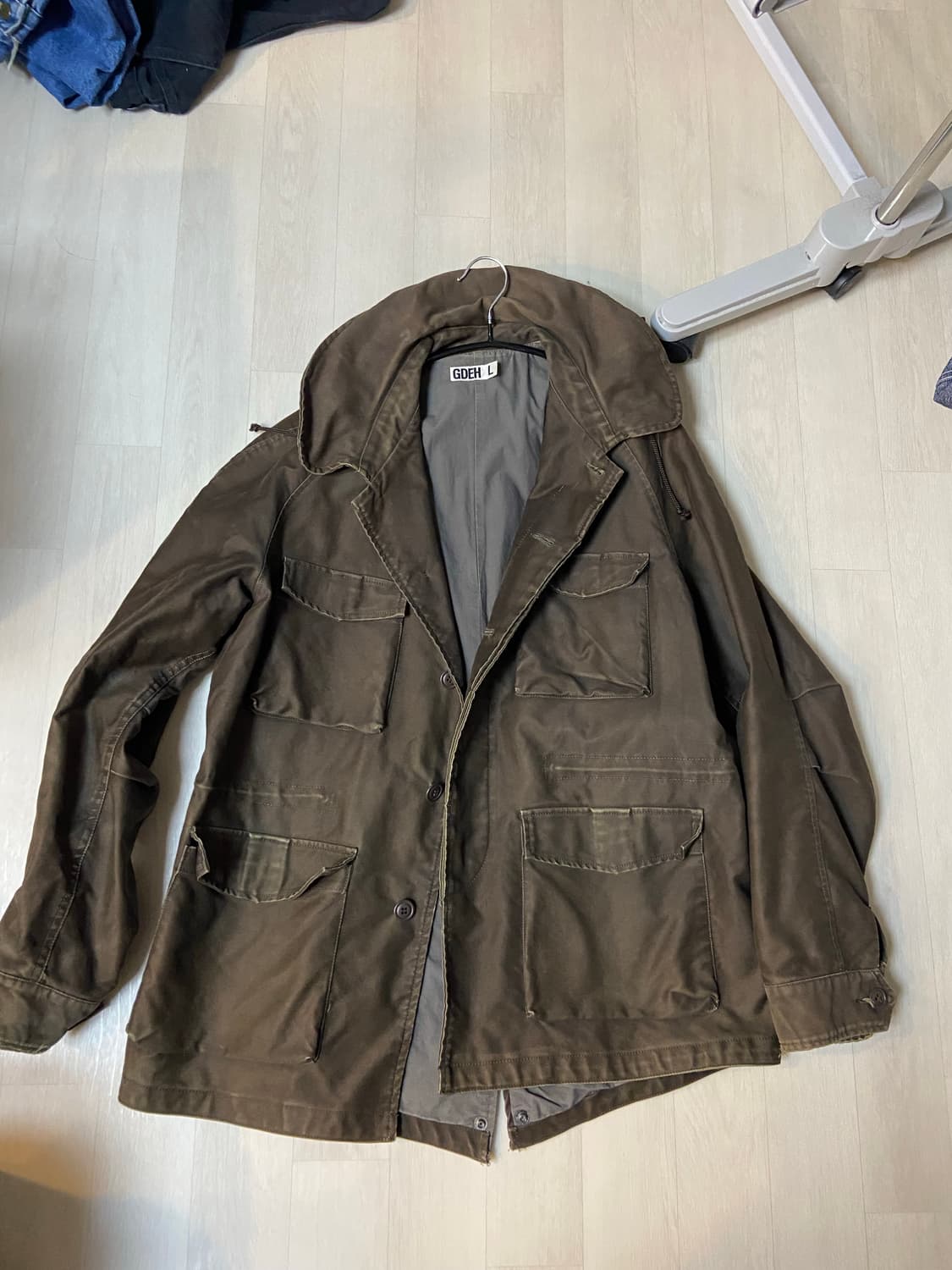 [L]03s 굿이너프 usaf 목도리도마뱀 필드자켓 브라운 올리브 상품이미지1