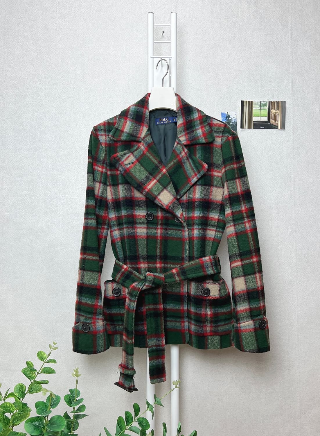 폴로 여성 타탄체크 울자켓 6 상품이미지1
