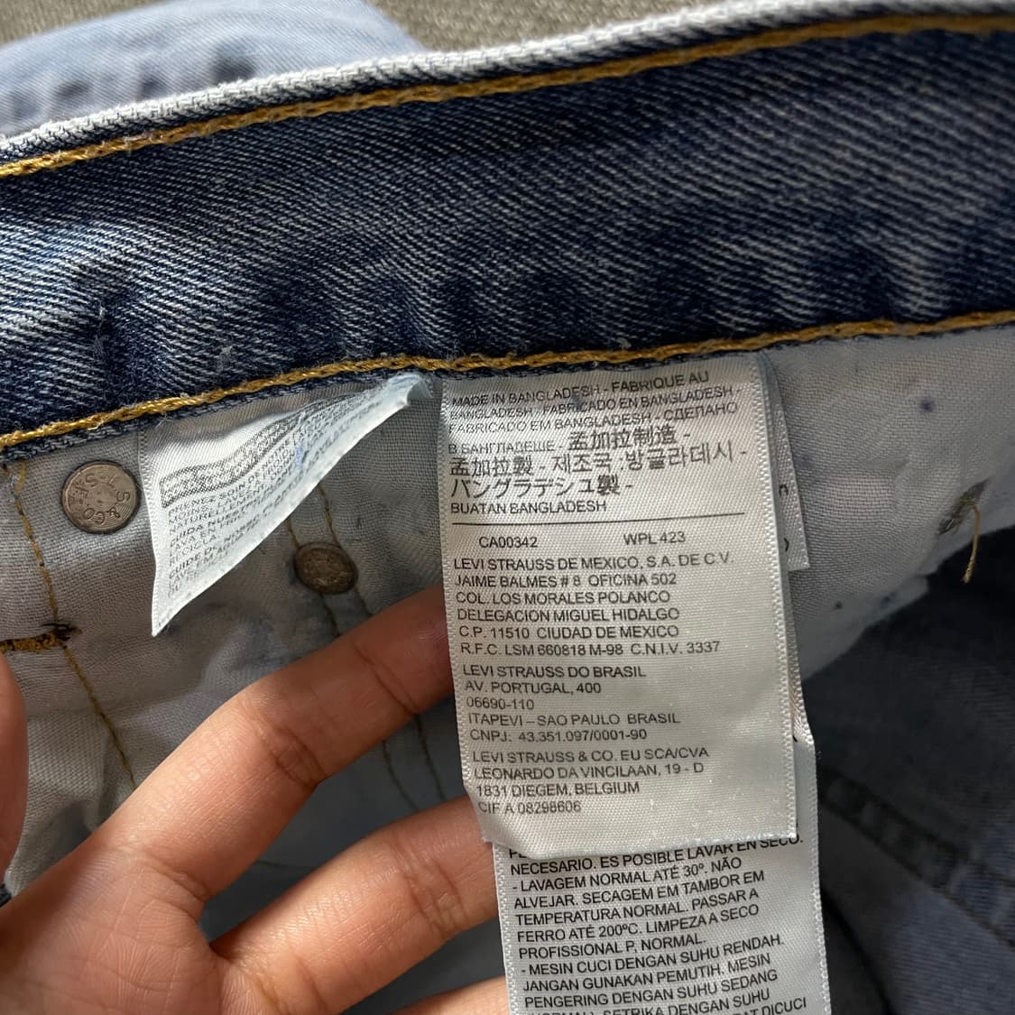 (40) 리바이스 550 40X32 연청 데님 팬츠 상품이미지3