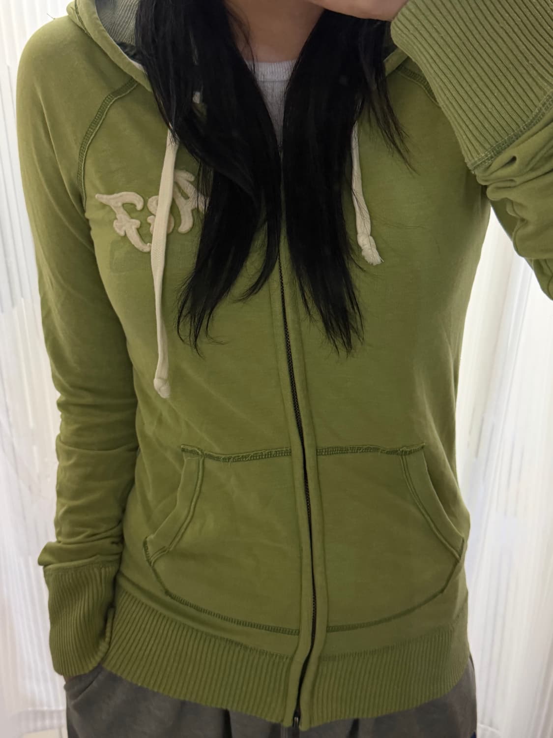 아베크롬비 그린색 후드집업 m 상품이미지1